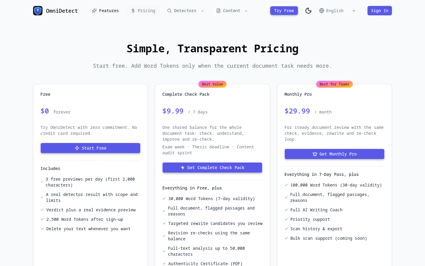 Pricing