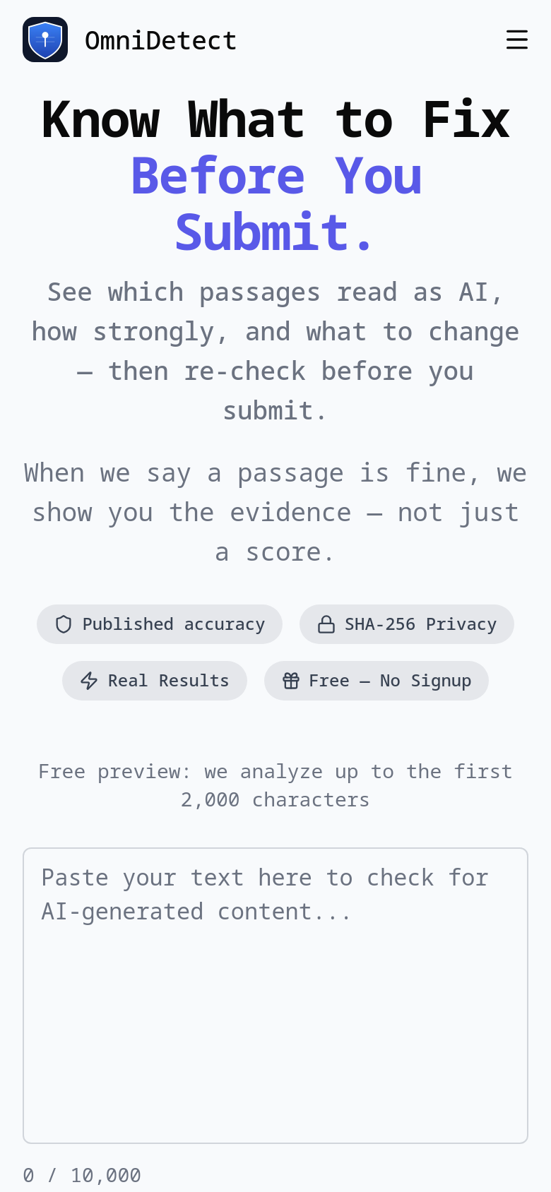 Homepage / Lander