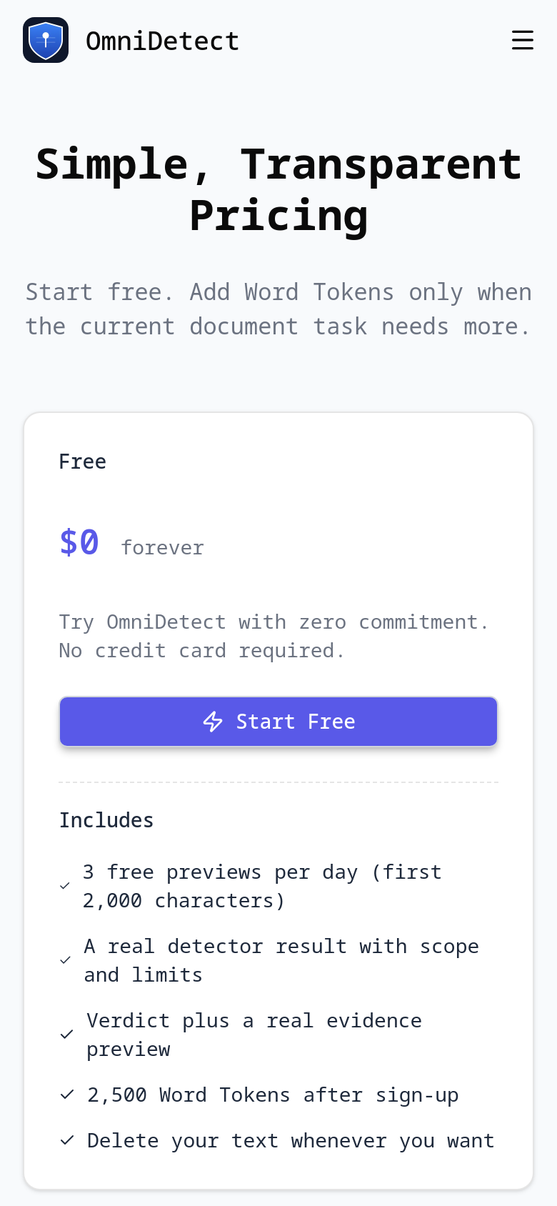 Pricing