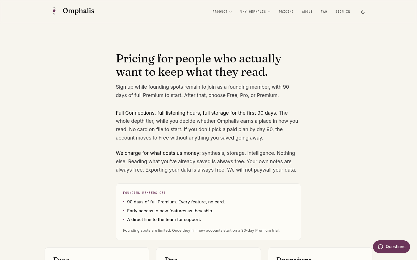 Pricing