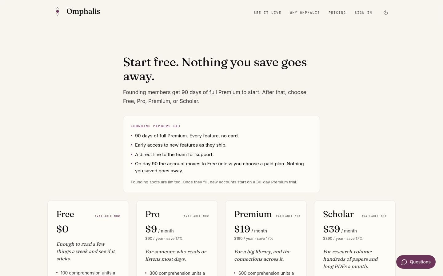 Pricing