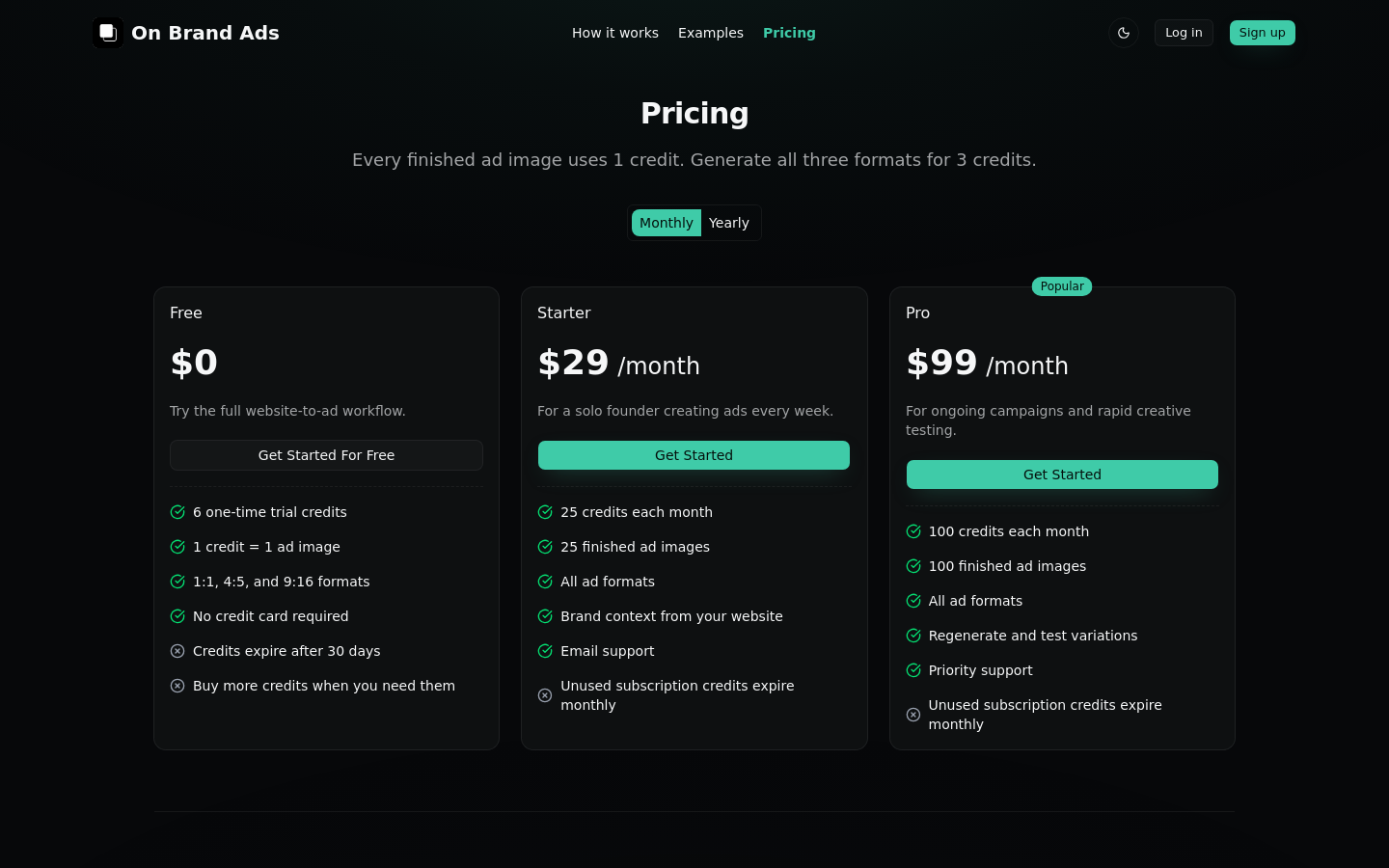 Pricing