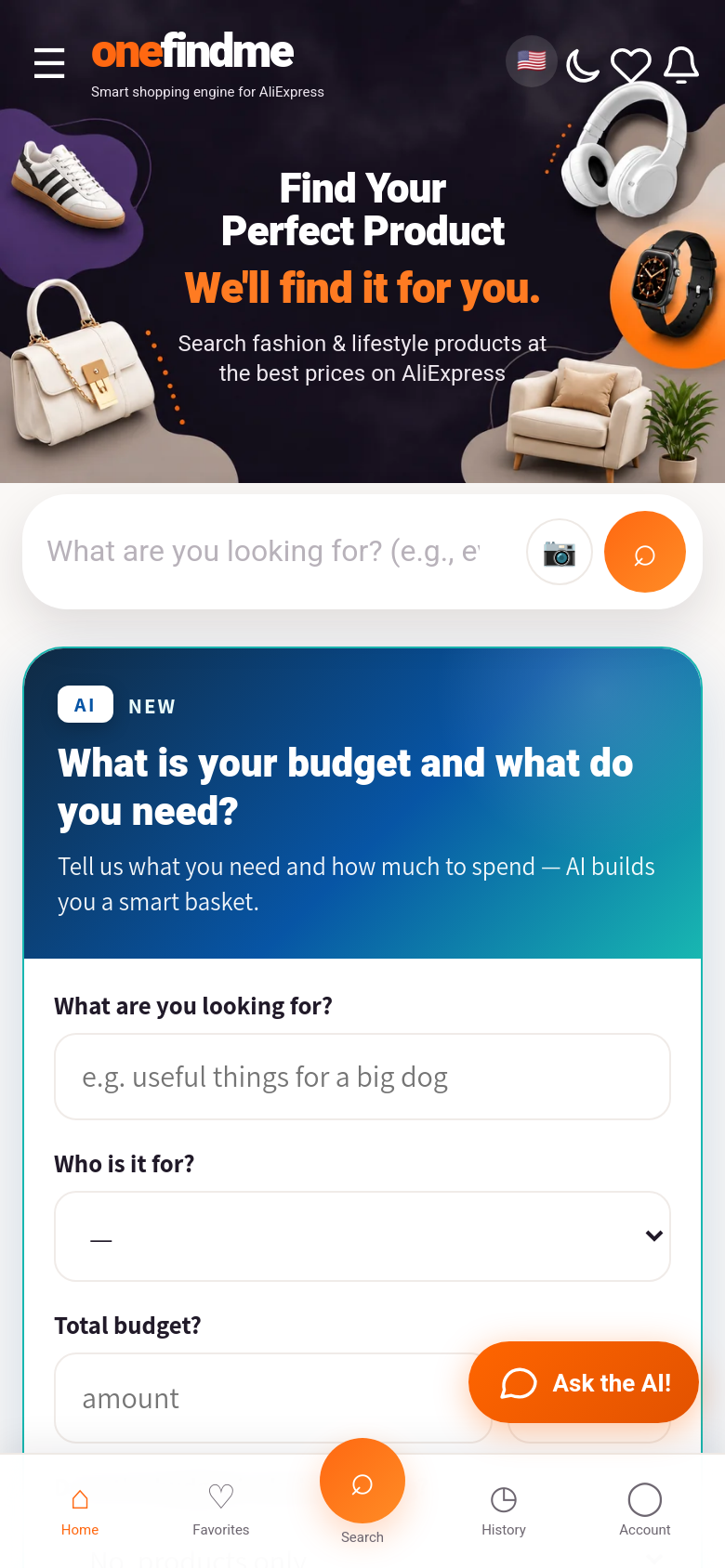 Homepage / Lander