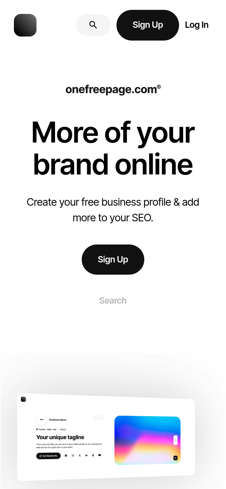 Homepage / Lander