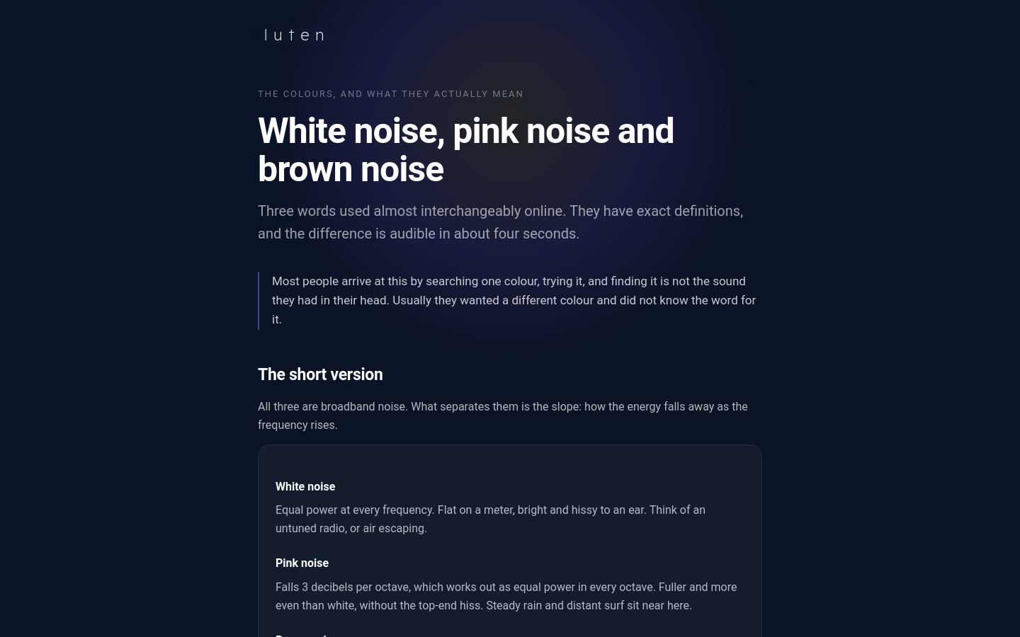 White Noise