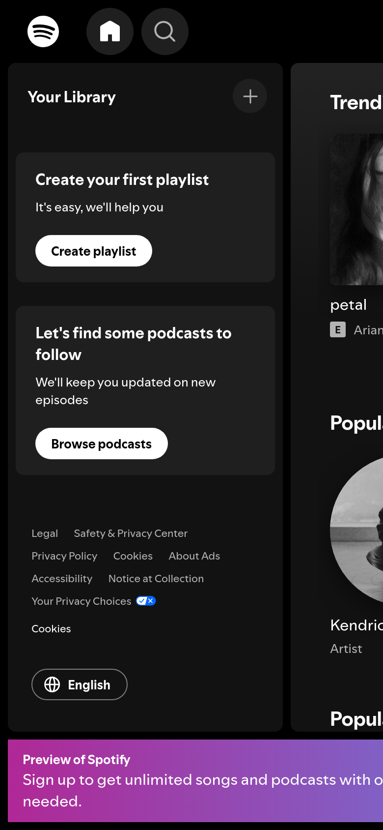 Homepage / Lander