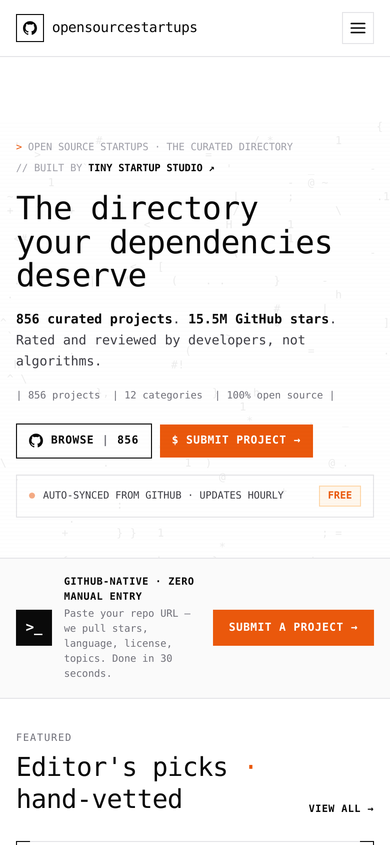 Homepage / Lander