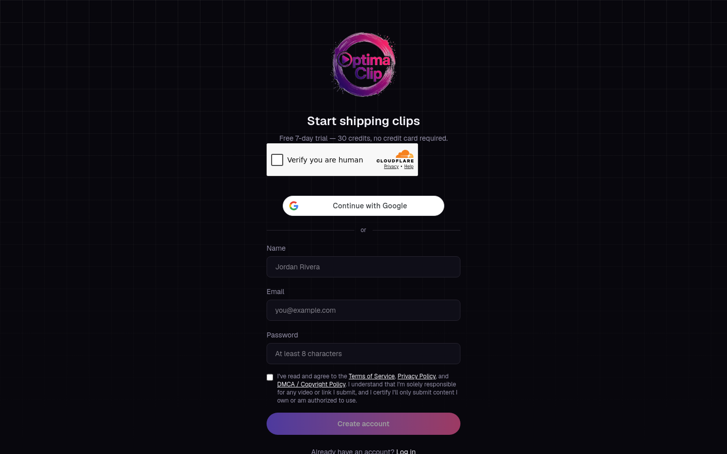 Signup