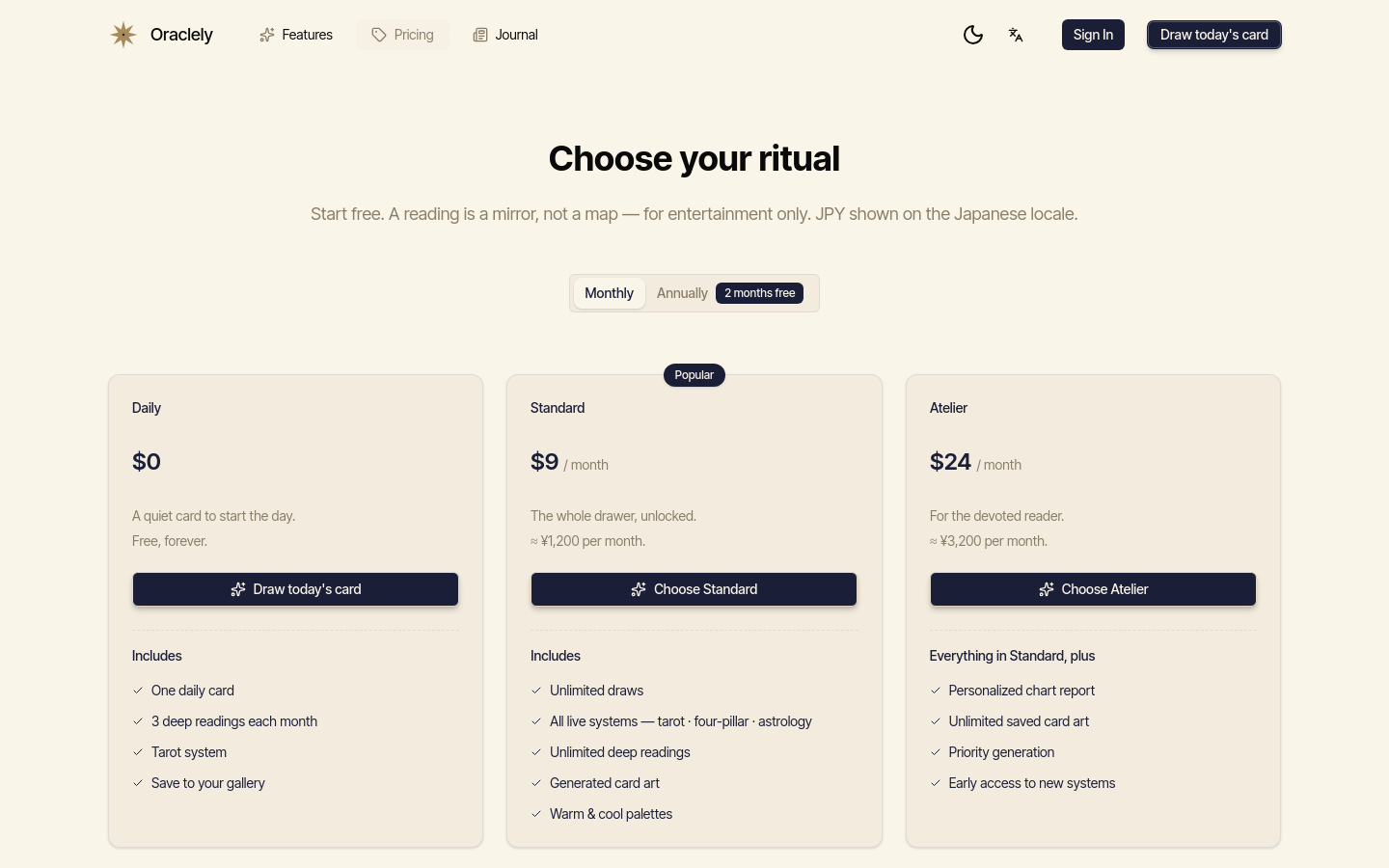 Pricing