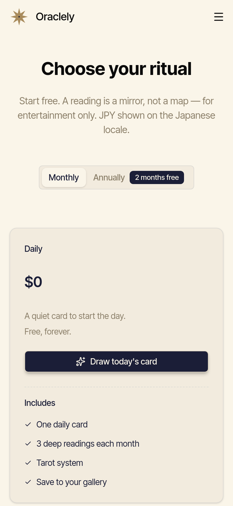 Pricing