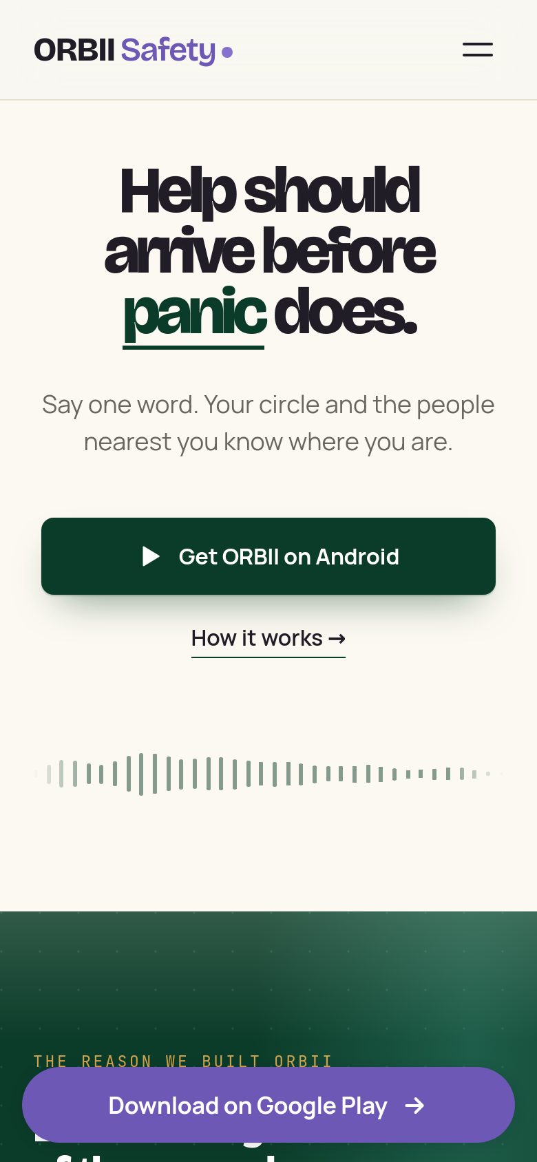 Homepage / Lander