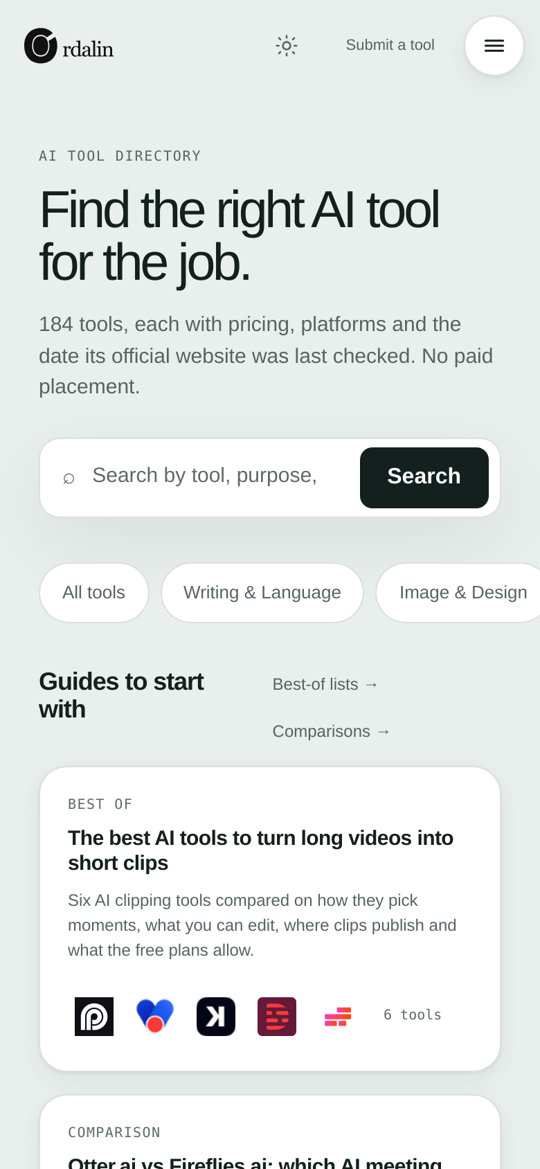 Homepage / Lander