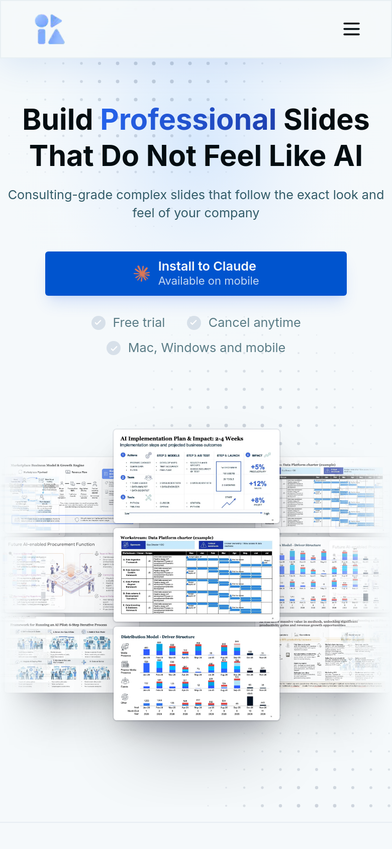 Homepage / Lander