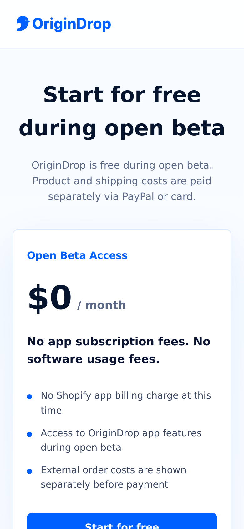 Pricing