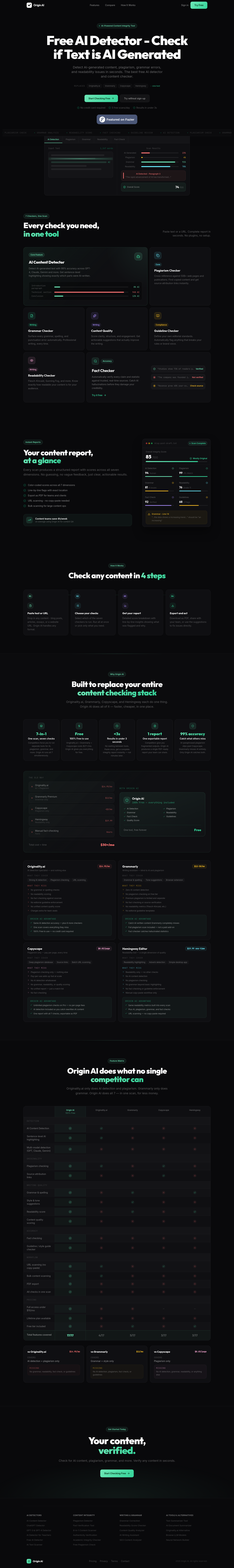 Nav section of originspace.dev
