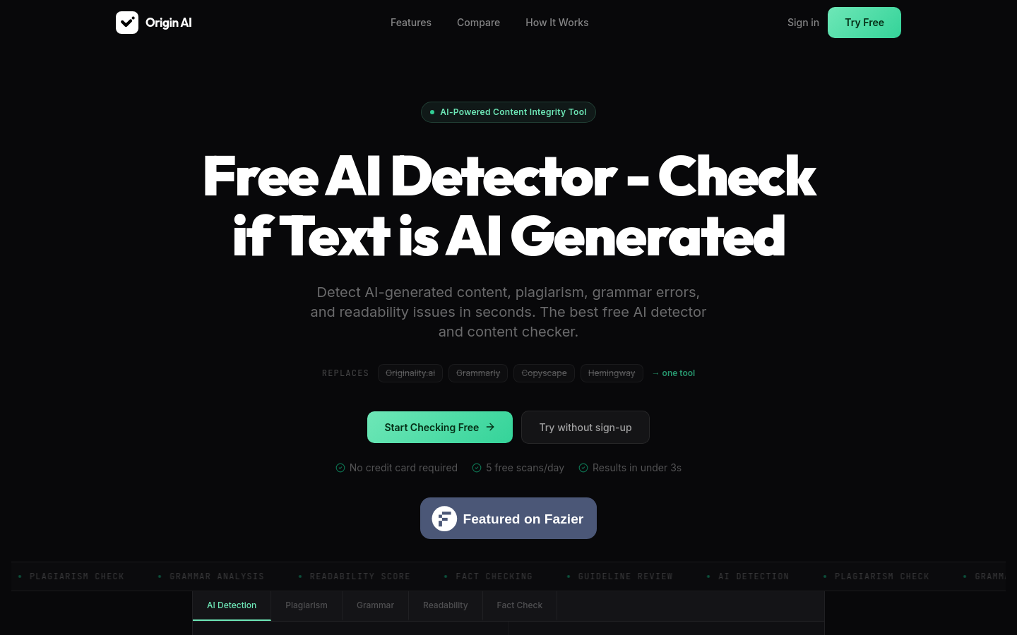 Captured Homepage / Lander