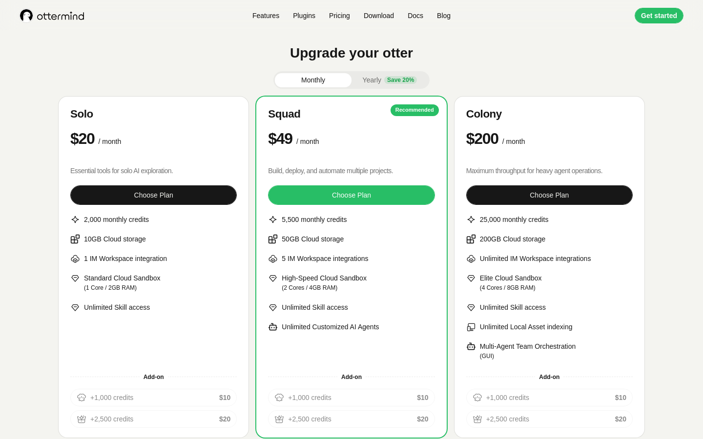 Pricing
