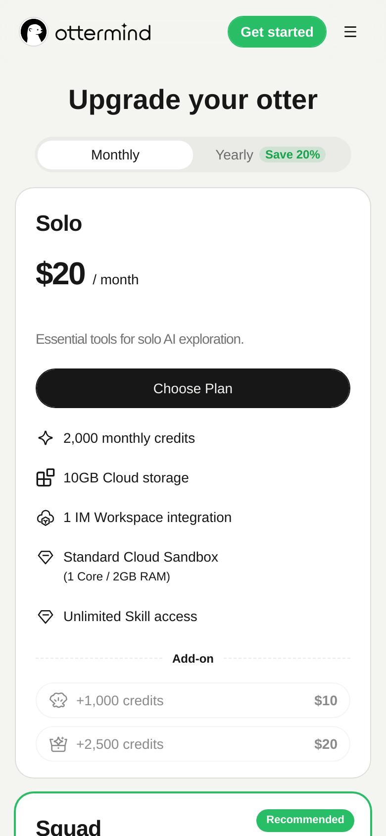 Pricing