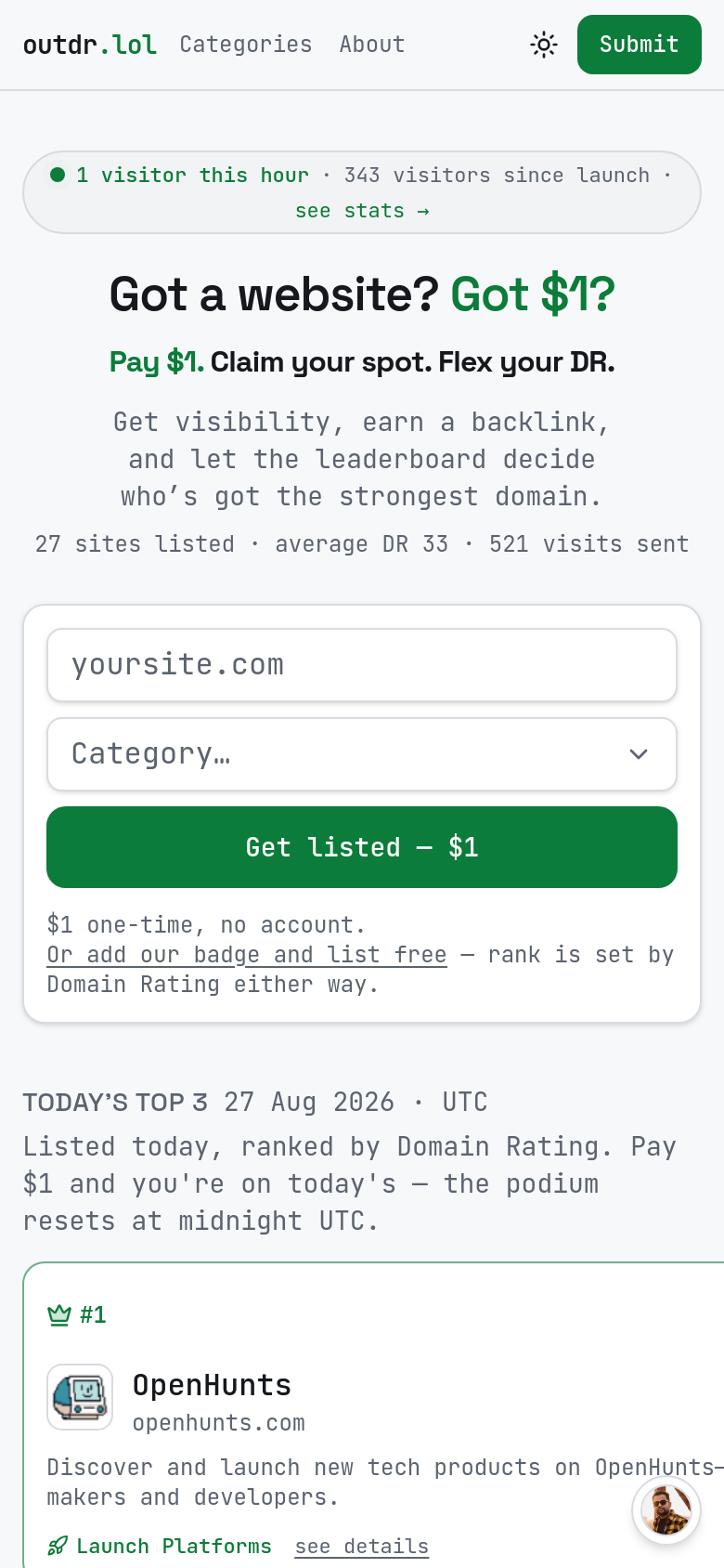Homepage / Lander