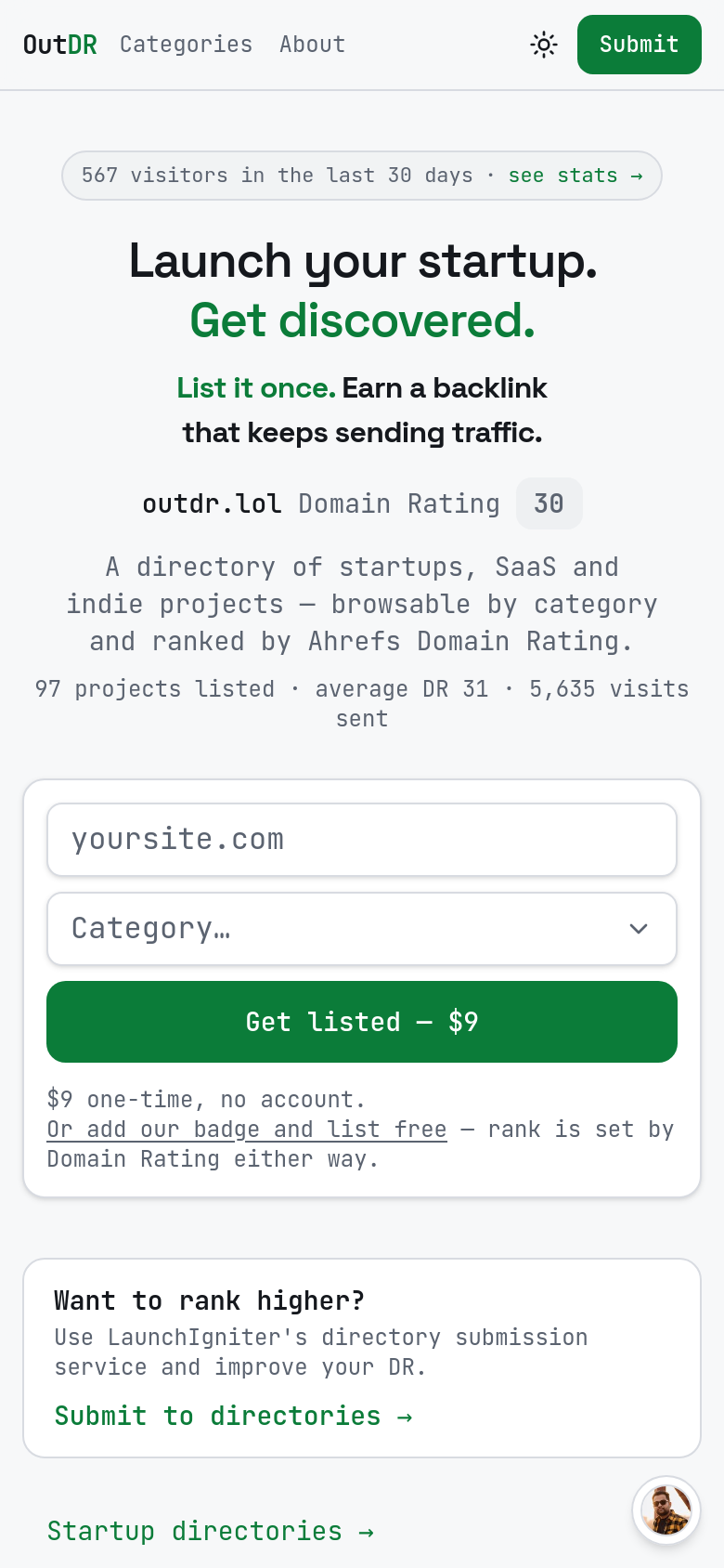 Homepage / Lander