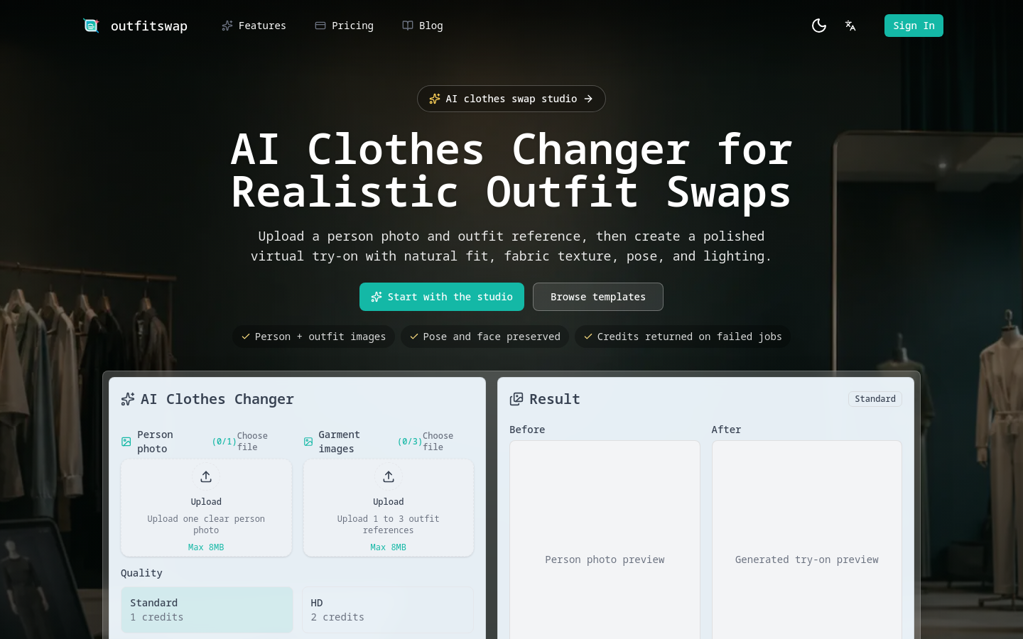 Captured Homepage / Lander