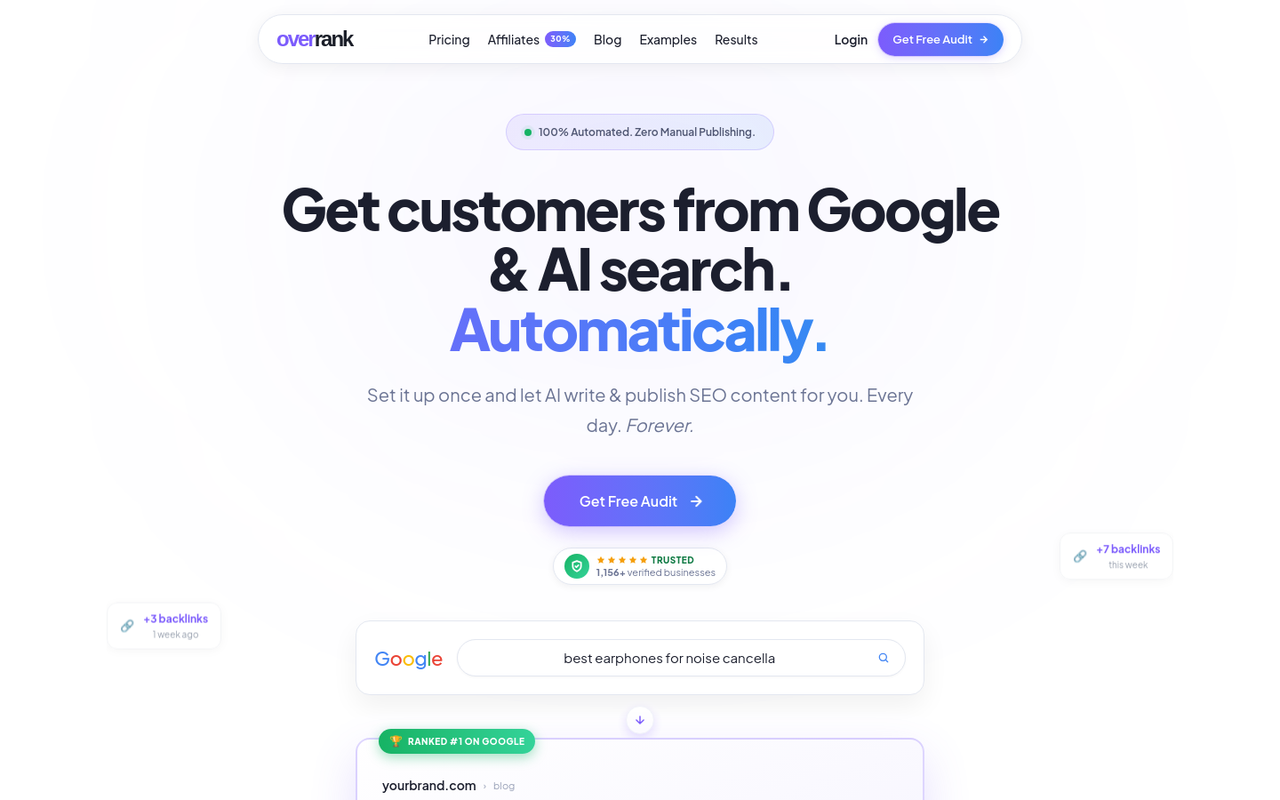 Captured Homepage / Lander