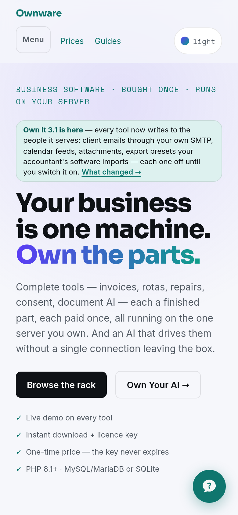 Homepage / Lander