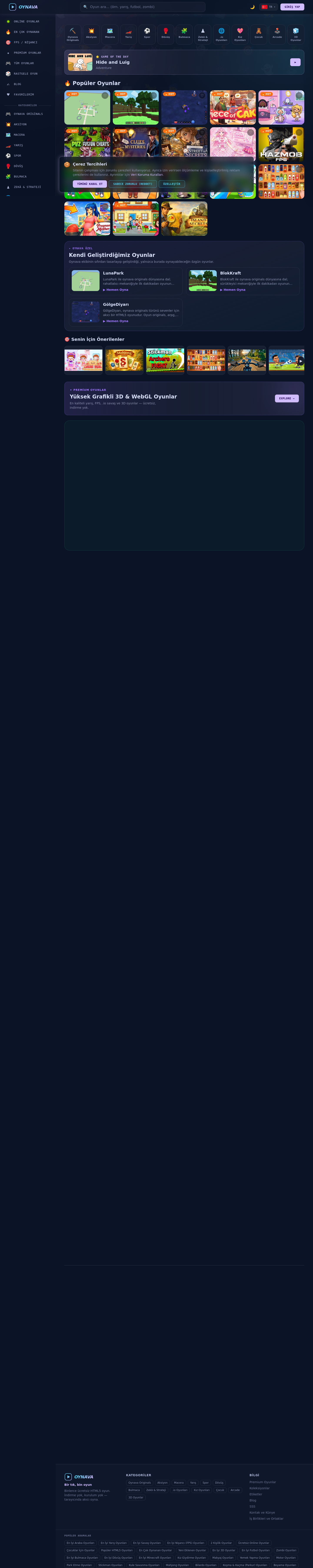 Features section of oynava.com