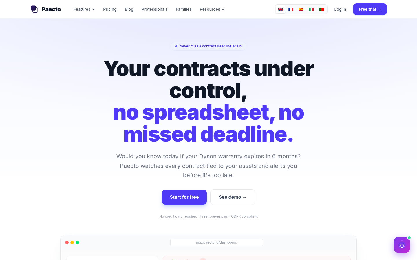 Captured Homepage / Lander