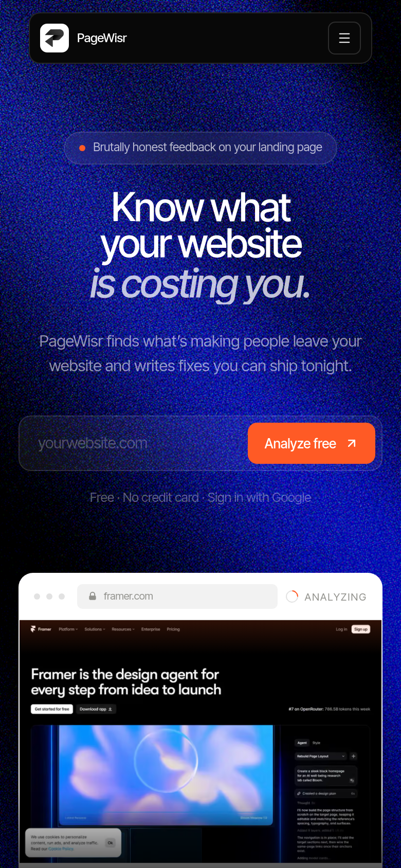 Homepage / Lander