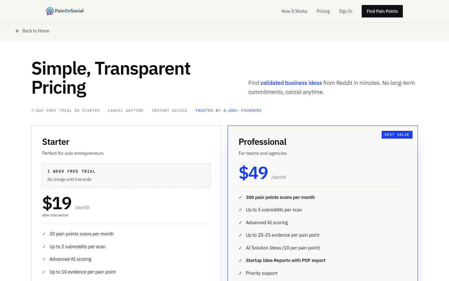 Pricing