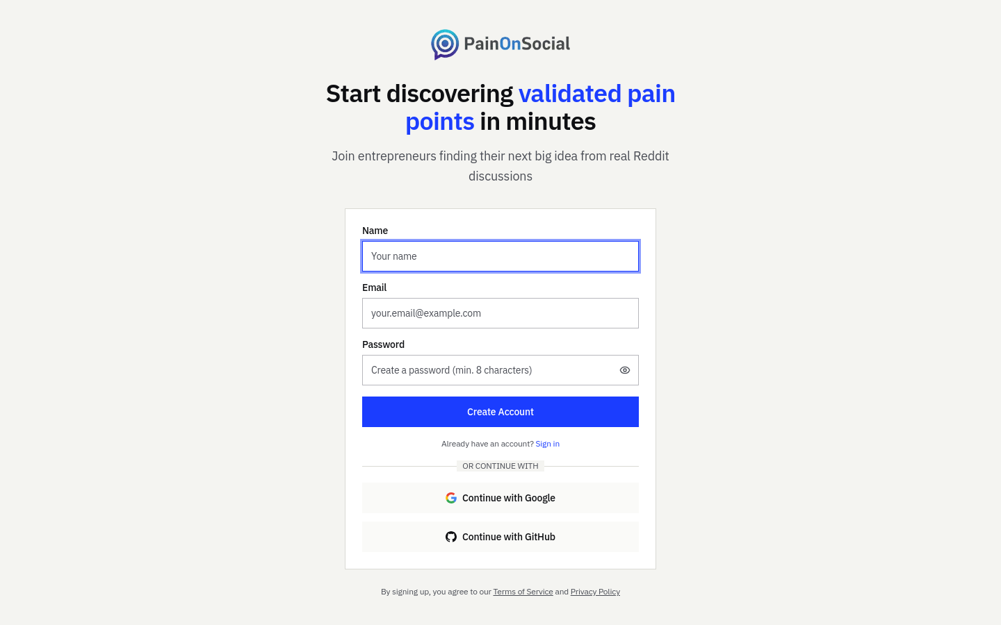 Sign Up
