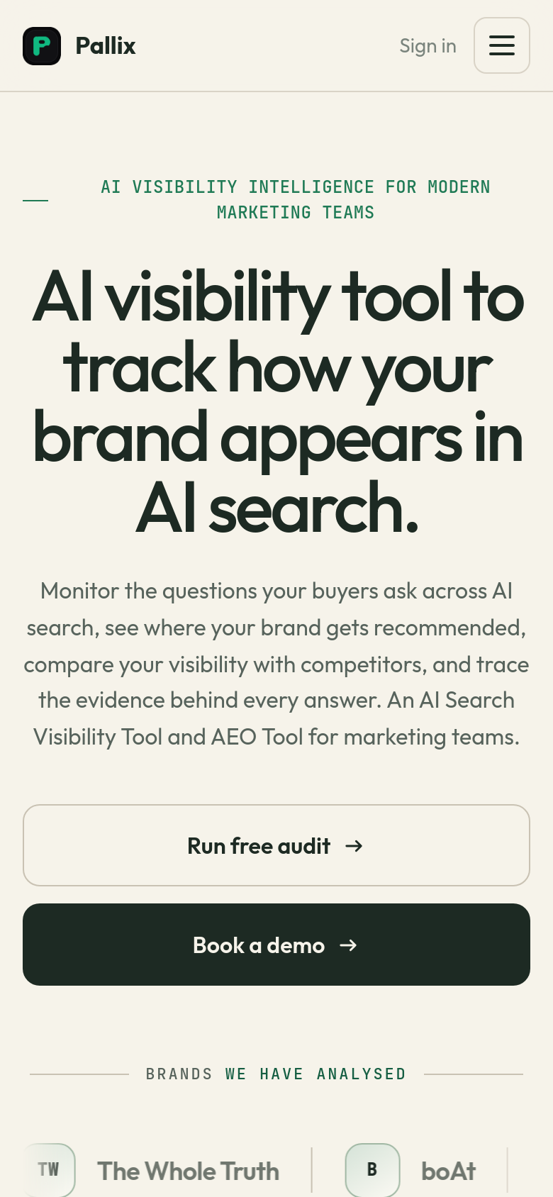 Homepage / Lander