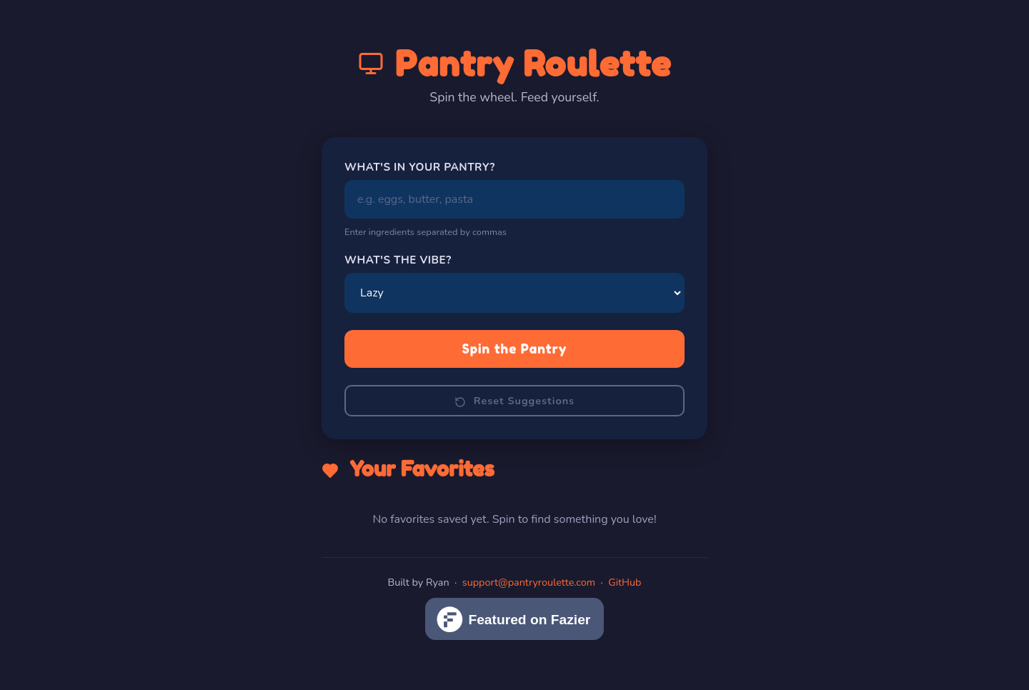 pantryroulette.com — 