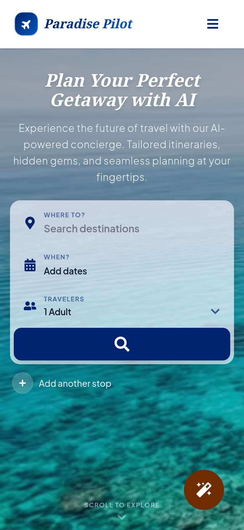 Homepage / Lander