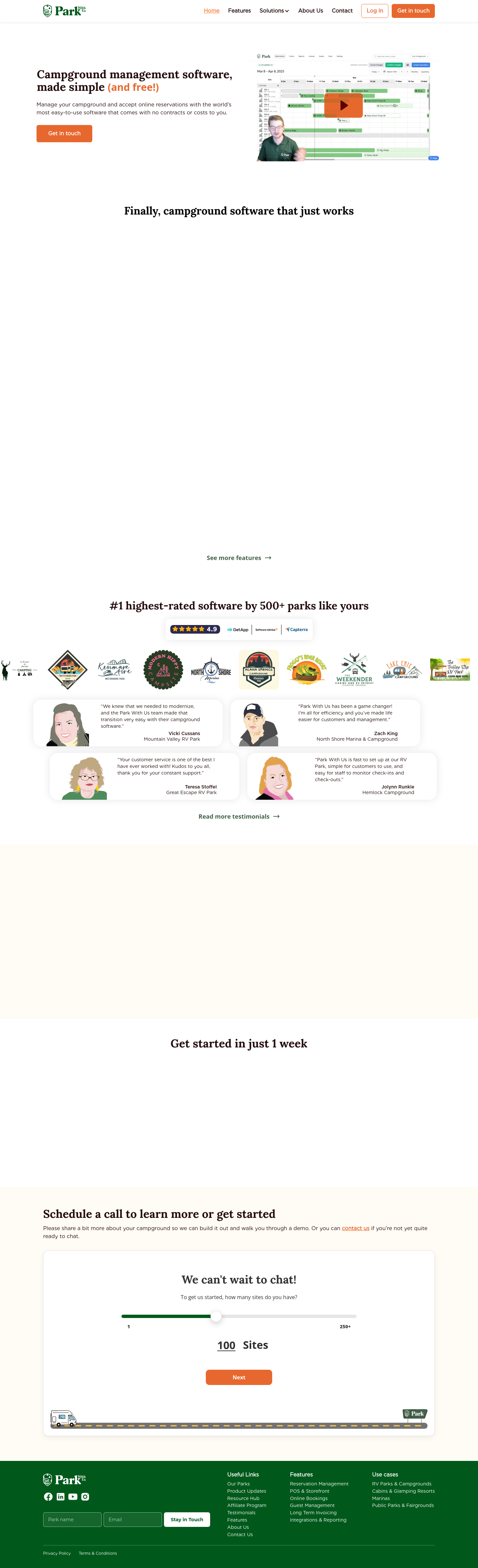 parkwith.us — Hero + Features