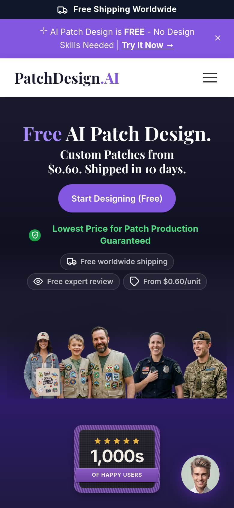 Homepage / Lander