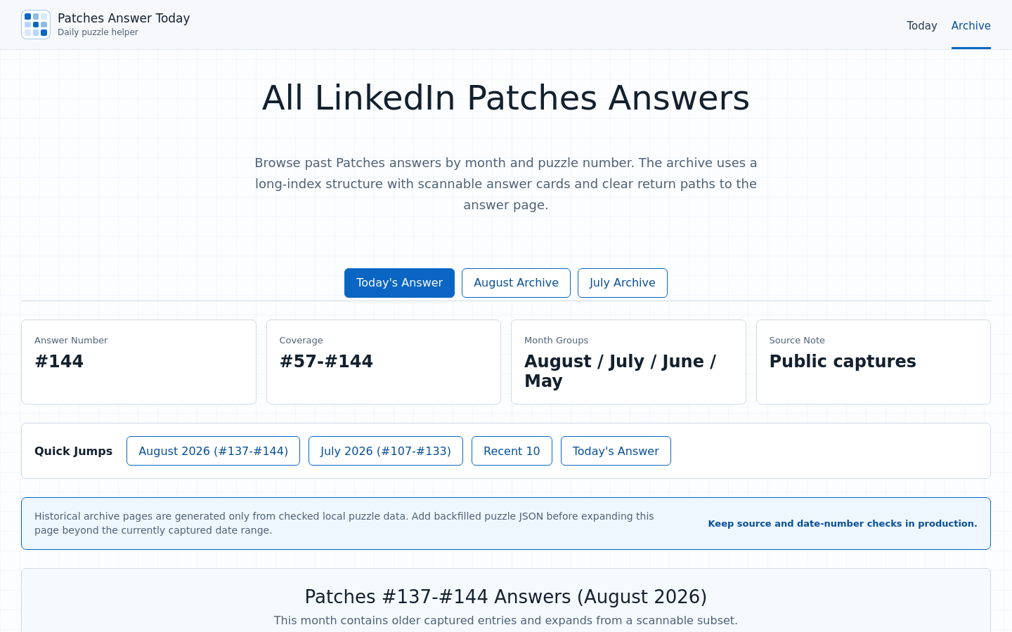Captured Linkedin Patches Answer