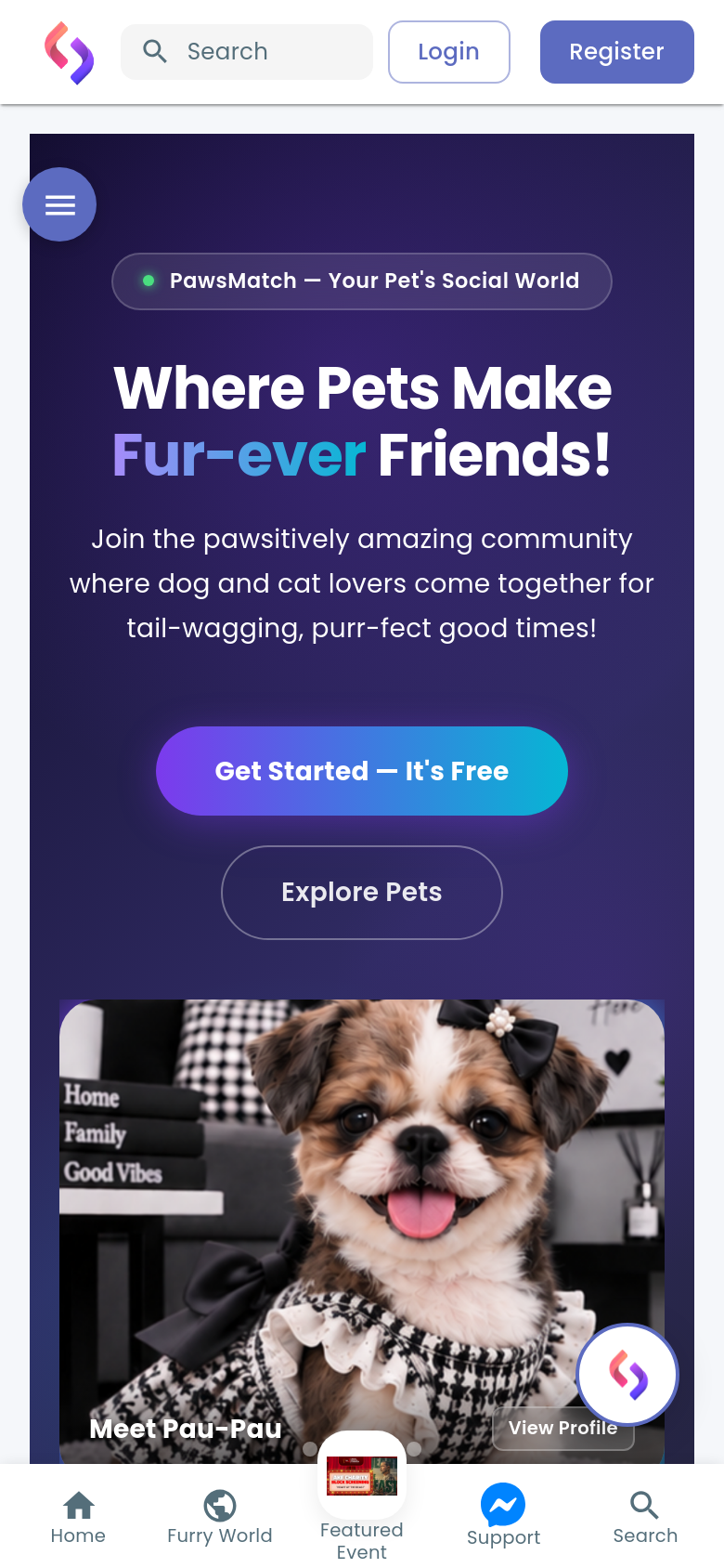 Homepage / Lander