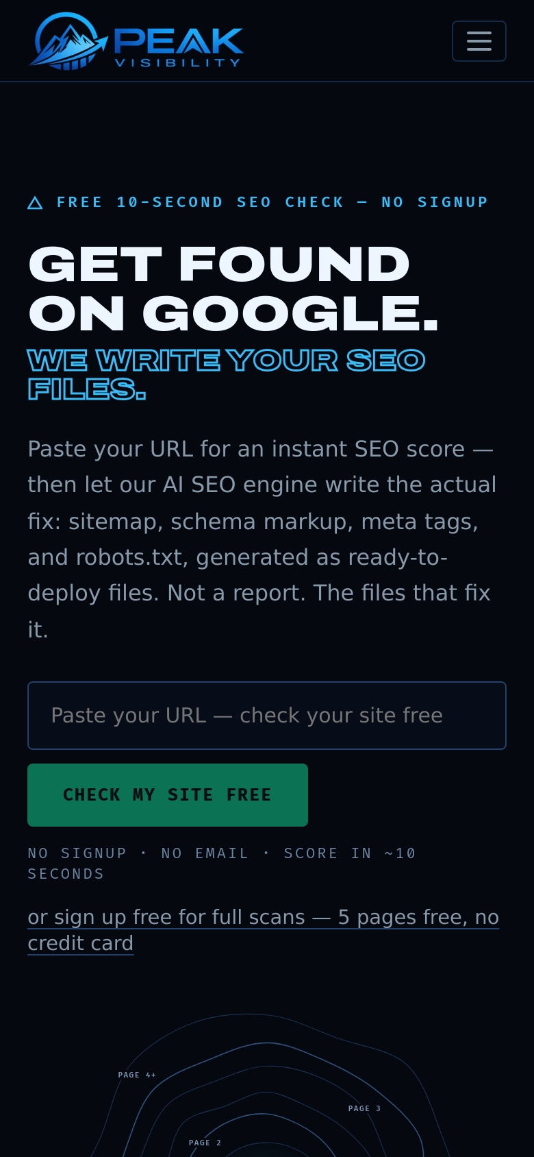 Homepage / Lander