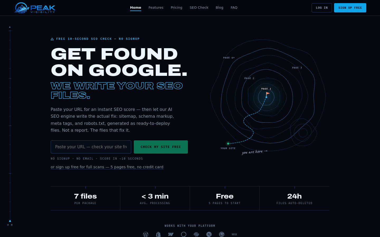 Captured Homepage / Lander