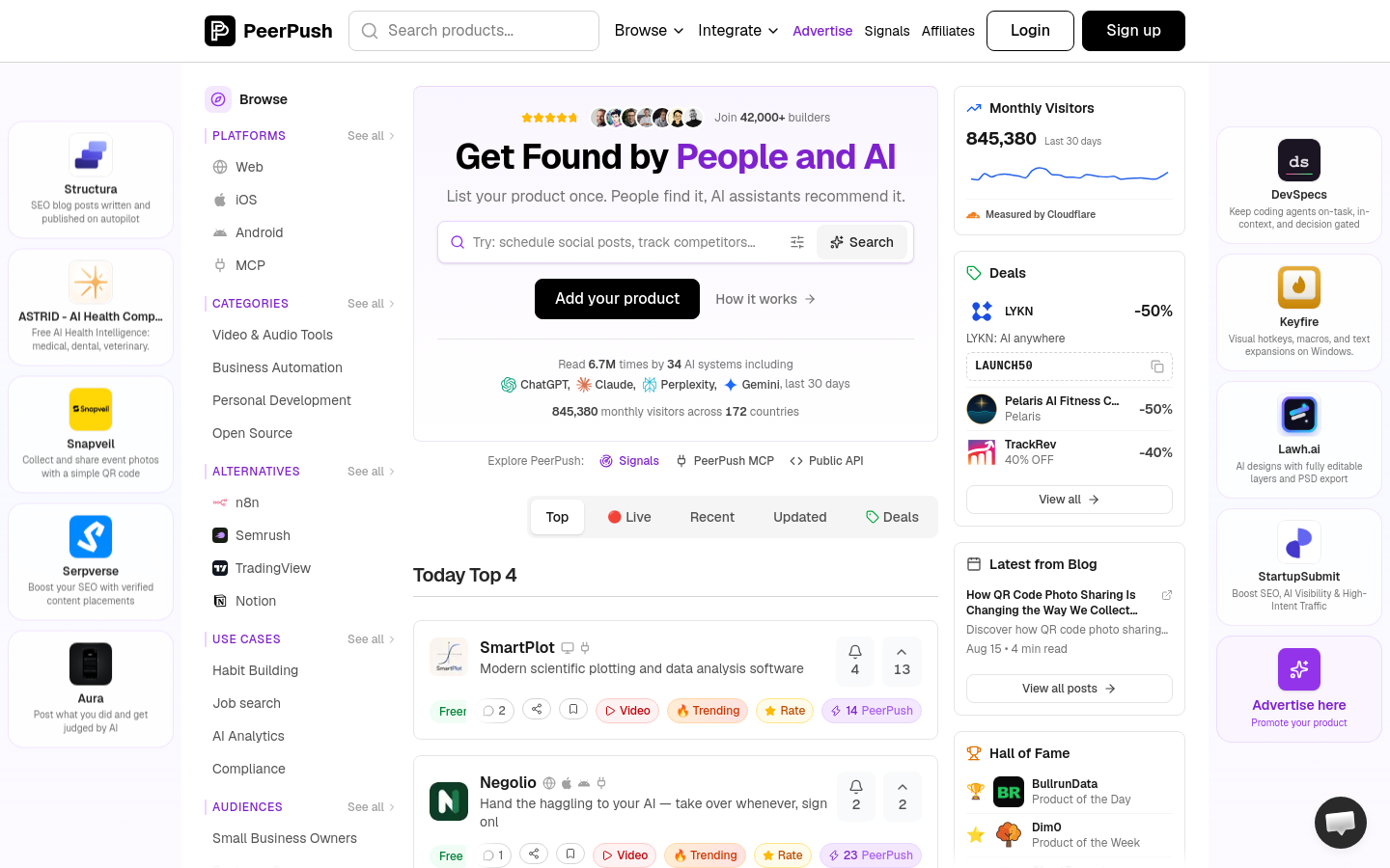 Captured Homepage / Lander