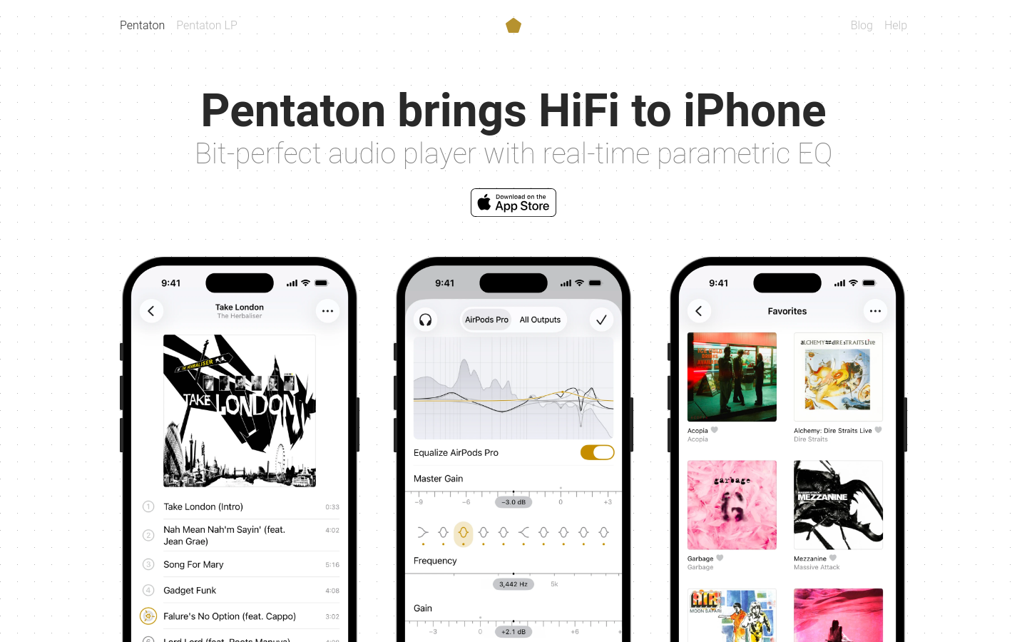 Above-the-fold capture of pentaton.app
