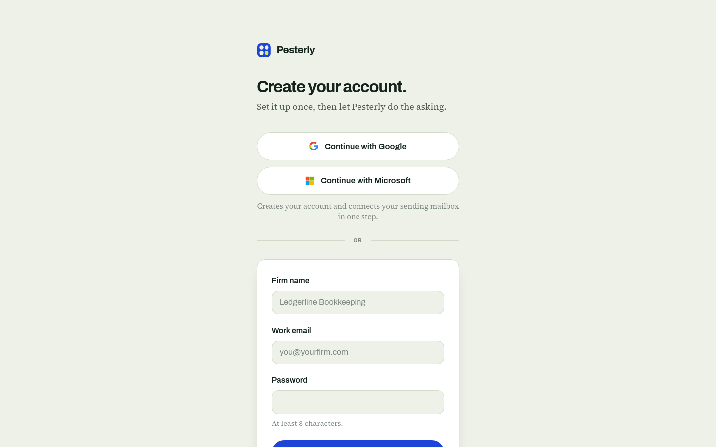 Signup