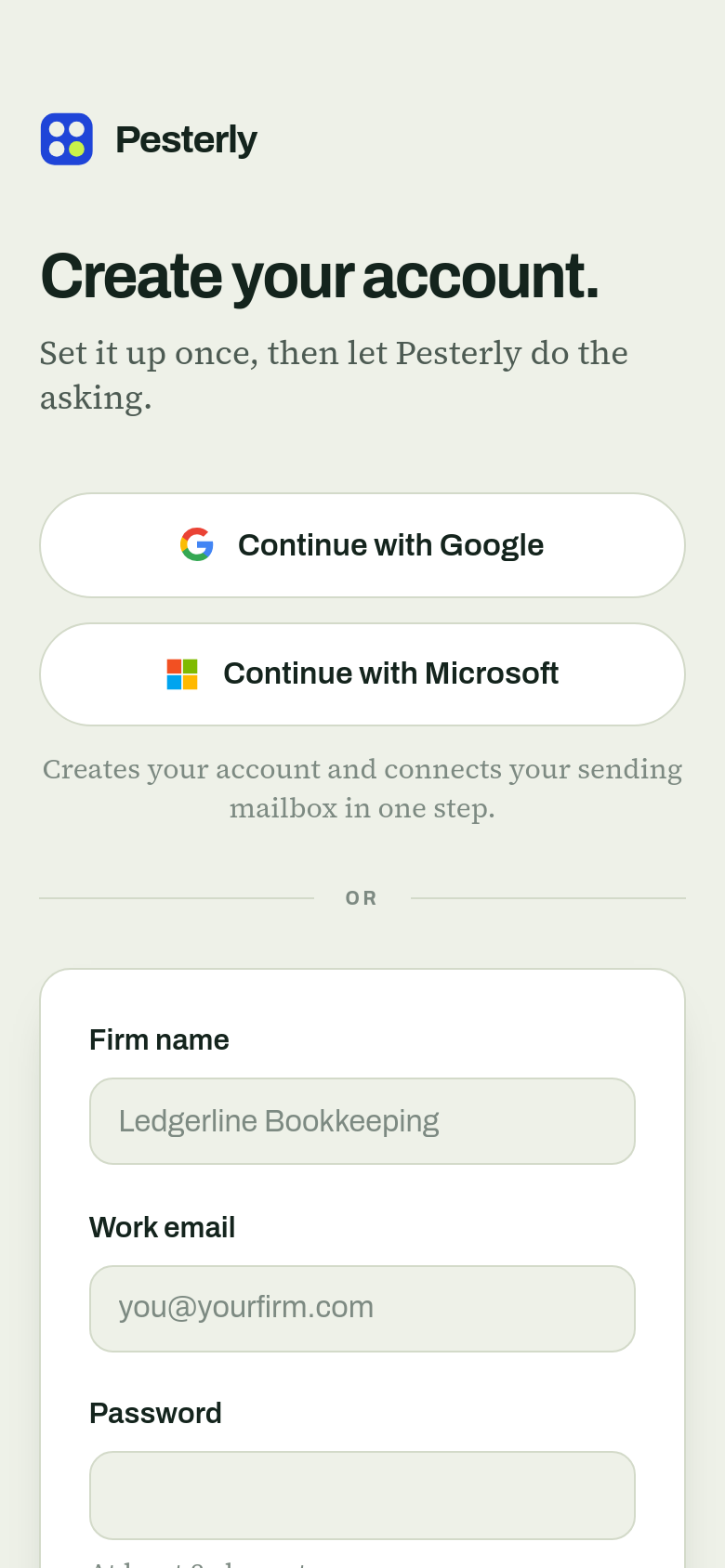 Signup
