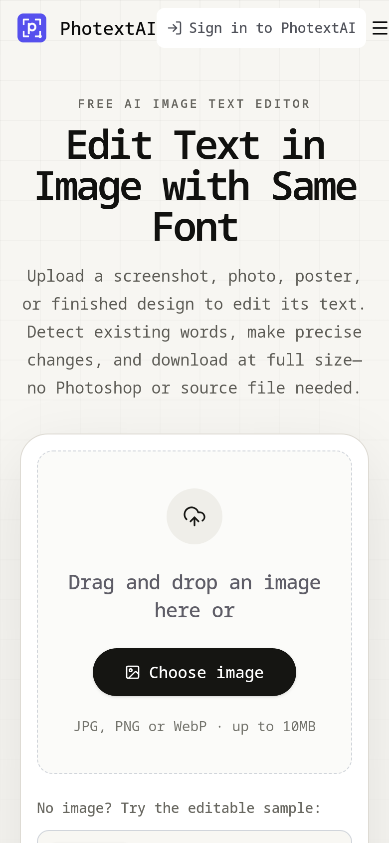 Homepage / Lander