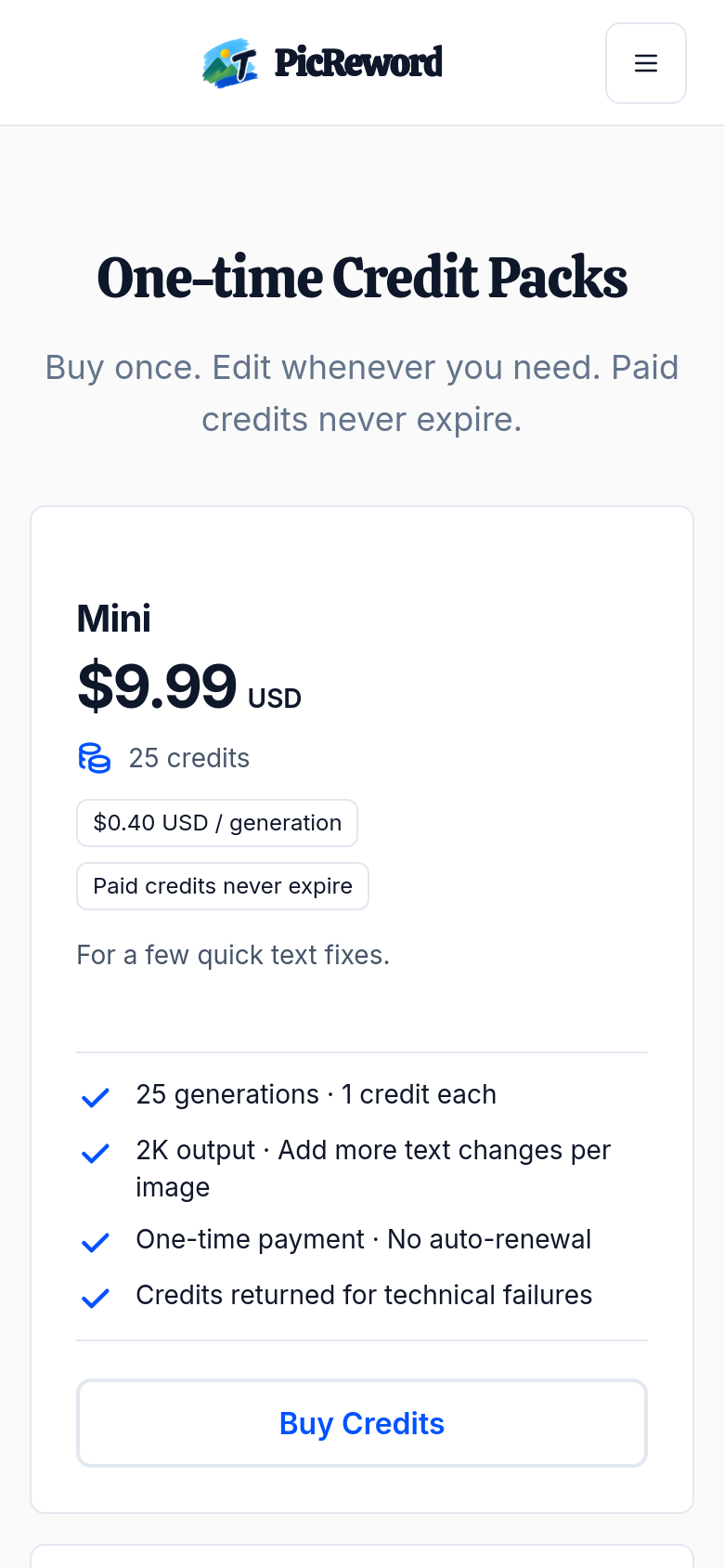 Pricing
