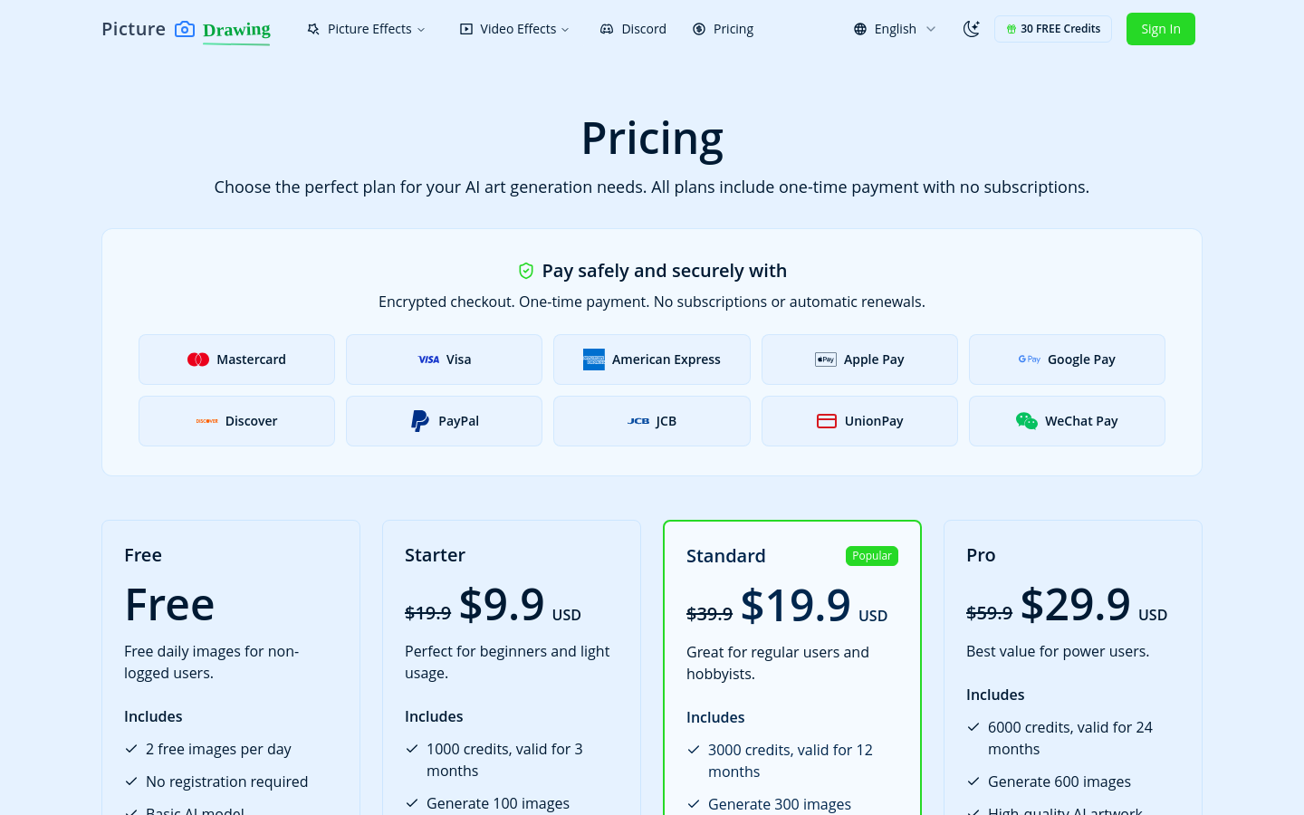 Pricing