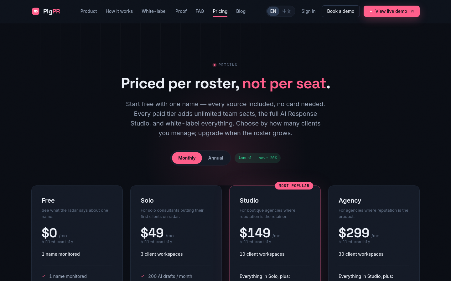 Pricing