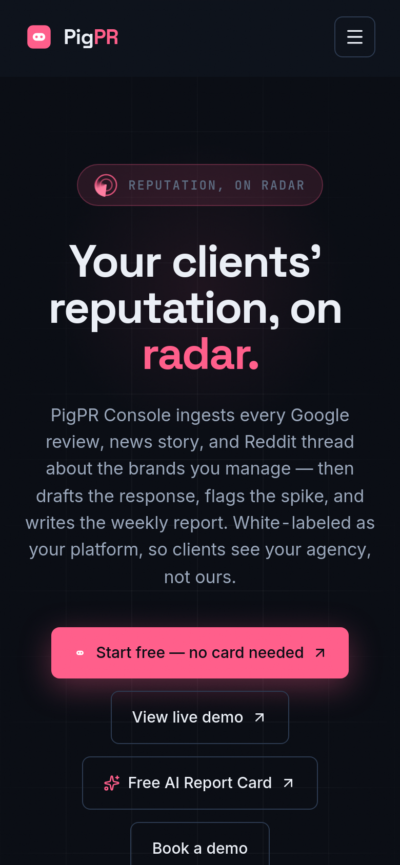 Homepage / Lander